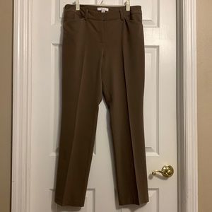 EUC Chicos Tan Dress Pants with Flat Front, Size 1.5 (M/10).